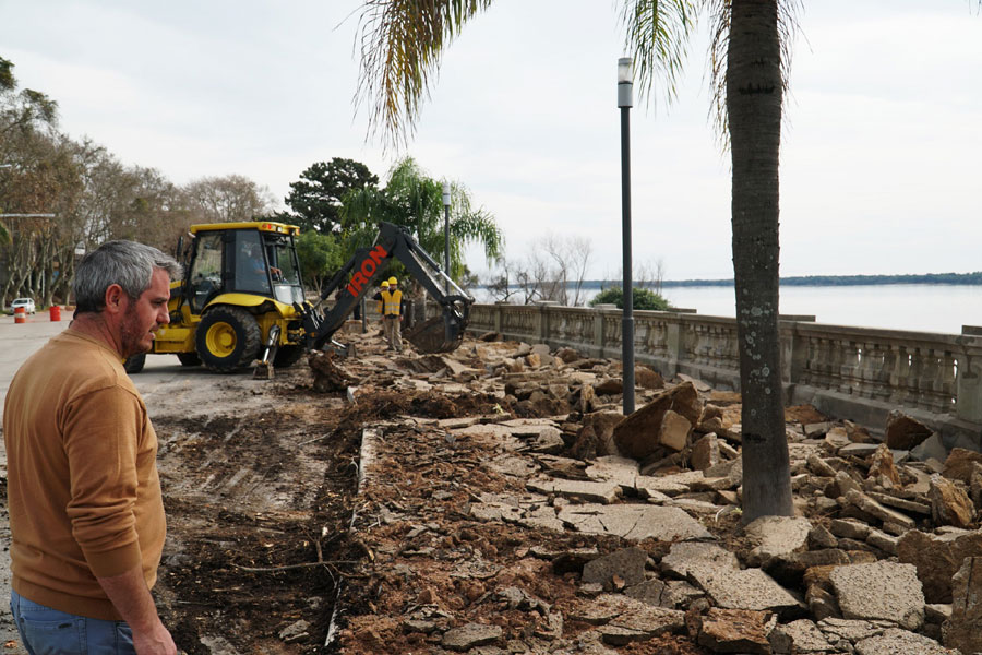 Empezaron Las Obras De Puesta En Valor De La Costanera Quir S De Col N