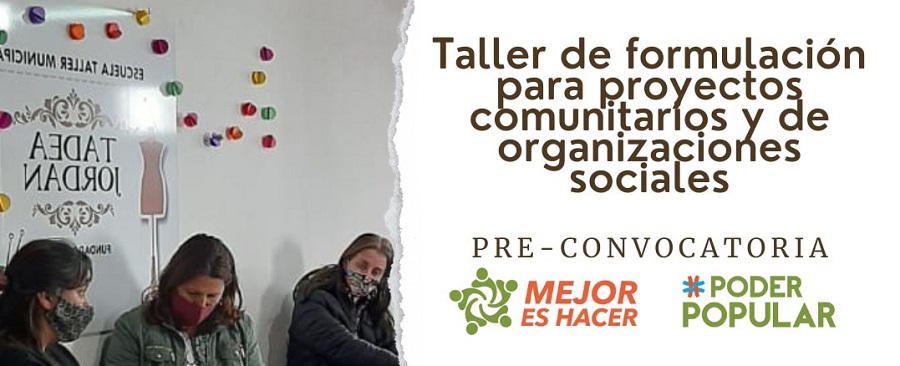Capacitarán sobre formulación de proyectos comunitarios y sociales ...