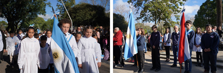 Gustavo Bastian presidió el acto de Promesa de lealtad a la bandera ...