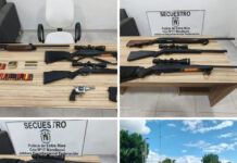 Se viralizó un video con disparos al aire: Allanamiento y secuestro de cinco armas de fuego en Federación