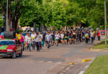 Villa Elisa: Buena convocatoria para la caminata “Todos bajo el mismo sol”