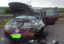 Choque frontal sin lesionados en la autovía 12, a la altura de Ceibas