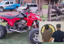 En Villaguay también los hay: Detuvieron a conductor de un cuatriciclo por maniobras peligrosas