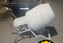 Sorprendido con una hormigonera