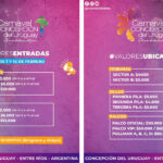 Dieron a conocer el presio de las entradas para las primeras noches del carnaval uruguayense