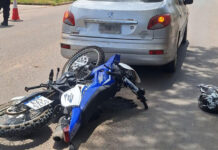 Colón: un motociclista sufrió fractura de cadera tras chocar contra un auto