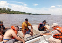 Dramático rescate en Salto Grande: Dos personas fueron auxiliadas tras el naufragio de su embarcación