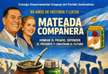 El Consejo Departamental Uruguay del Partido Justicialista convoca a una Mateada Compañera por los 80 años del movimiento