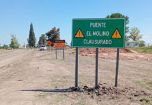 Desvio del tránsito por demolición de puente