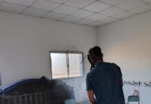 Realizaron operativo de fumigación y desinfección en instituciones municipales