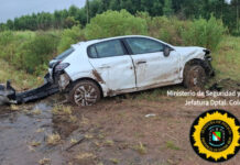 Despiste en la Autovía Artigas: una familia de Florencio Varela terminó hospitalizada