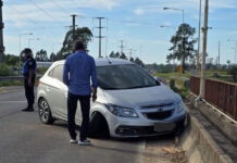 Siniestro Vial en el puente Ruta 22 y Autovía Gervasio Artigas