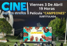 Cine bajo las estrellas: nueva función en Club Libertad
