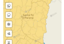 Renuevan alerta amarilla por tormentas y vientos para este sábado