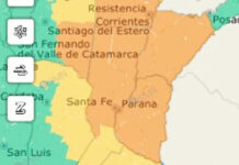 Rige una alerta naranja en Entre Ríos por fuertes tormentas