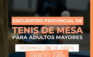 Colón será sede de un Encuentro Provincial de Tenis de Mesa para Adultos Mayores