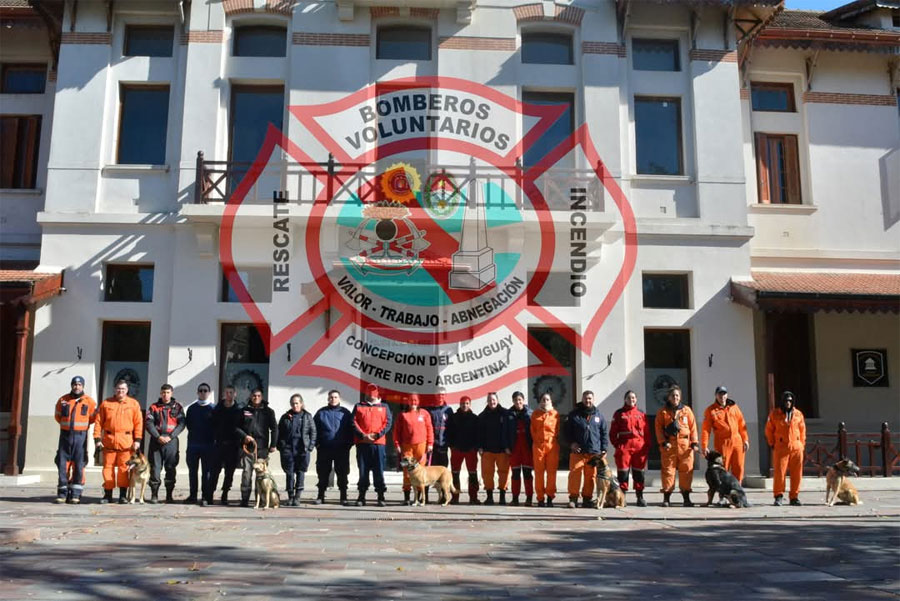 Capacitación de los Bomberos Voluntarios en K9