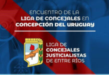 La Liga de Concejales Justicialistas se reunirá en Concepción del Uruguay