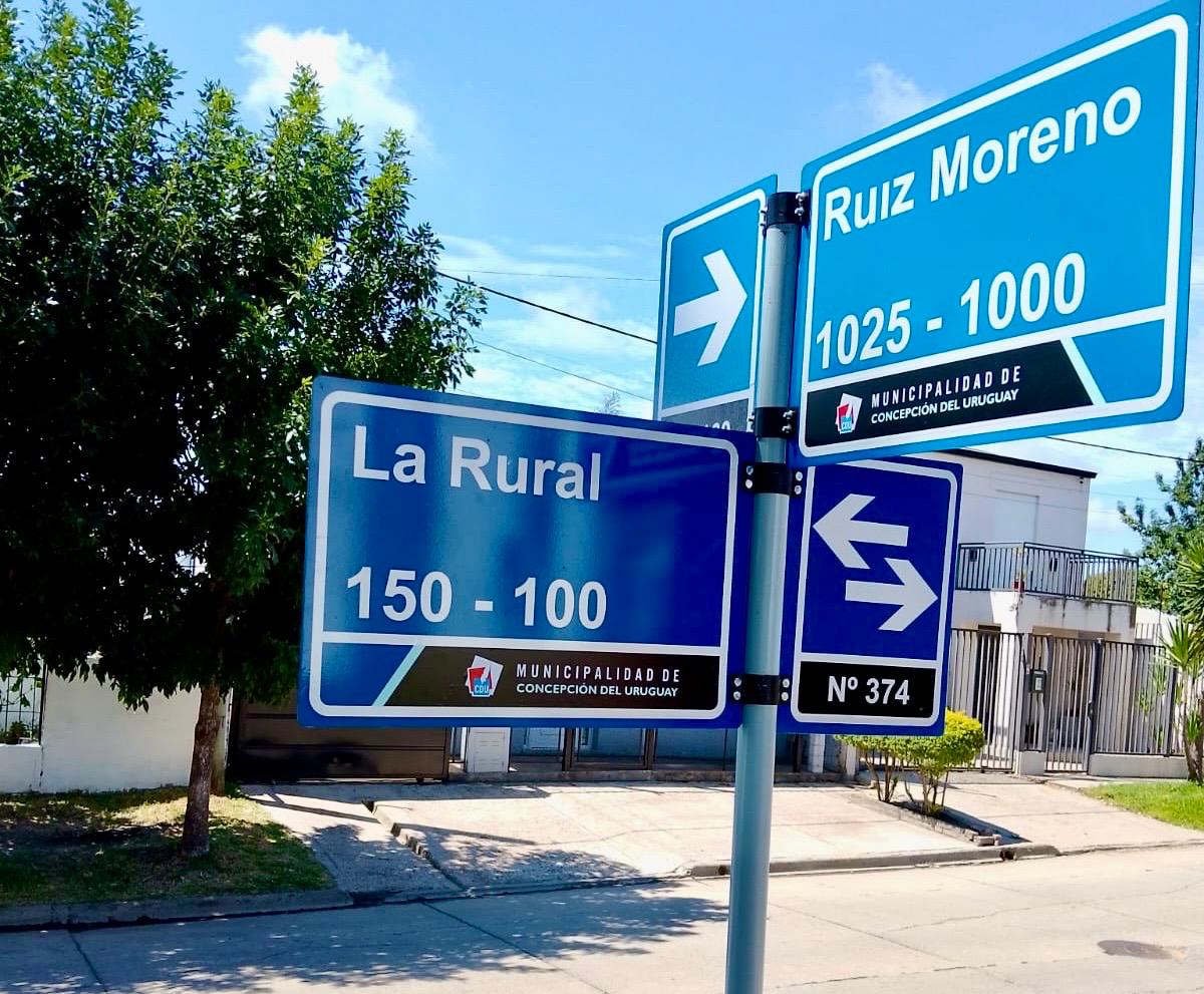 Colocarán 60 nuevos carteles nomencladores de calles