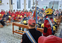 Misa en Parroquia San Vicente por el Día del Bombero Voluntario