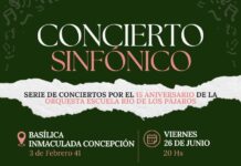 Concierto Sinfónico de la Orquesta Río de los pájaros en la Basílica