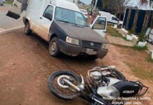 Accidente en San José: Motociclista sufrió fracturas tras chocar con una furgoneta