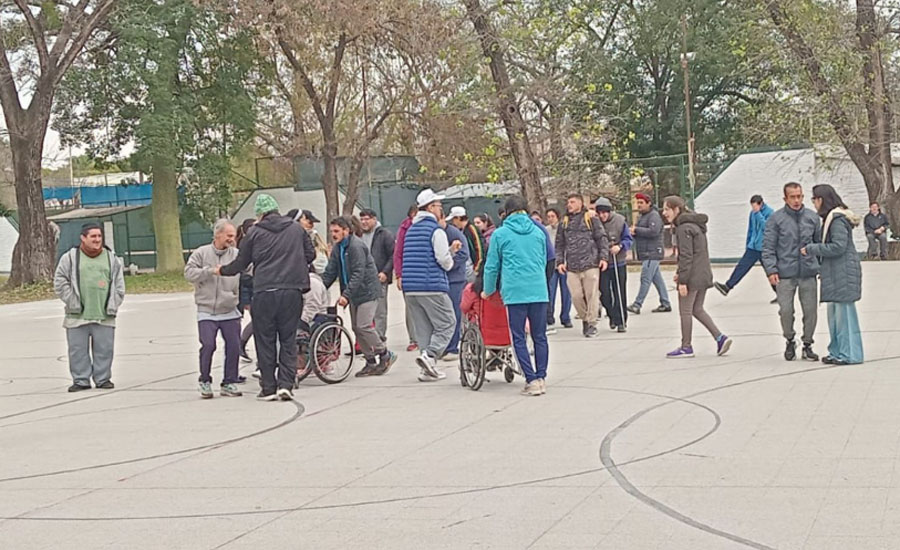 Se realizó un encuentro deportivo para personas con discapacidad