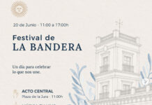 Dia de la Bendera en el Palacio San José