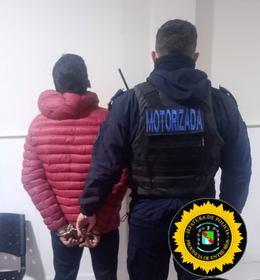 Otro más: Policía detuvo a un hombre por violencia de género y amenazas en Concepción del Uruguay Otro más: Policía detuvo a un hombre por violencia de género y amenazas en Concepción del Uruguay