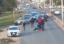 Motociclista lesionado en el acceso J. J. Bruno (VER VIDEO)