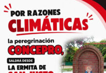La Peregrinación ConcePro modifica el horario y lugar de salida