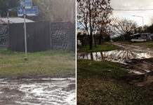 Muy enojados: Reclamo por calles en el Barrio San Isidro