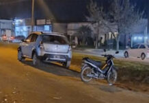 Siniestro vial en Villa Elisa: una motociclista sufrió fractura de clavícula tras un fuerte choque