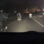 Sin luces, sin casco, sin control: Motoqueron circulando en el acceso Artusi (VIDEO)