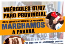 Paro y movilización de AGMER