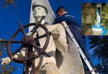 La Prefectura inauguró la puesta en valor del Monumento al Marinero de Falúa