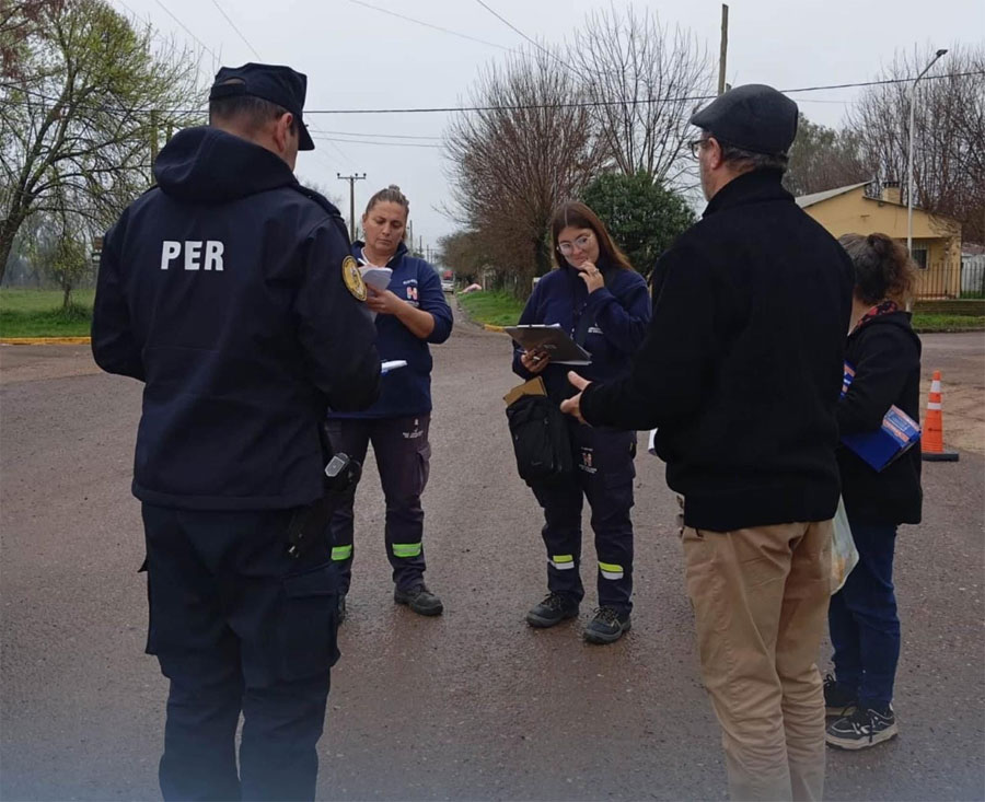 Herrera: Policía Municipal se capacitó en relevamiento de siniestros viales a través de un simulacro
