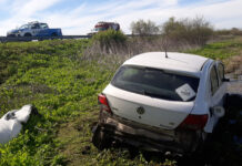 Autovía 14: Conductor uruguayo resultó herido tras chocar el guardarraíl y volcar en el kilómetro 10
