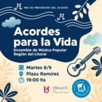 El Mes de la Prevención del Suicidio tendrá este martes su cita musical