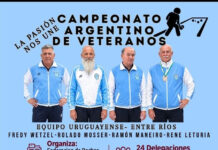 Concepción del Uruguay presente en el Campeonato Argentino de Bochas de Veteranos en La Pampa