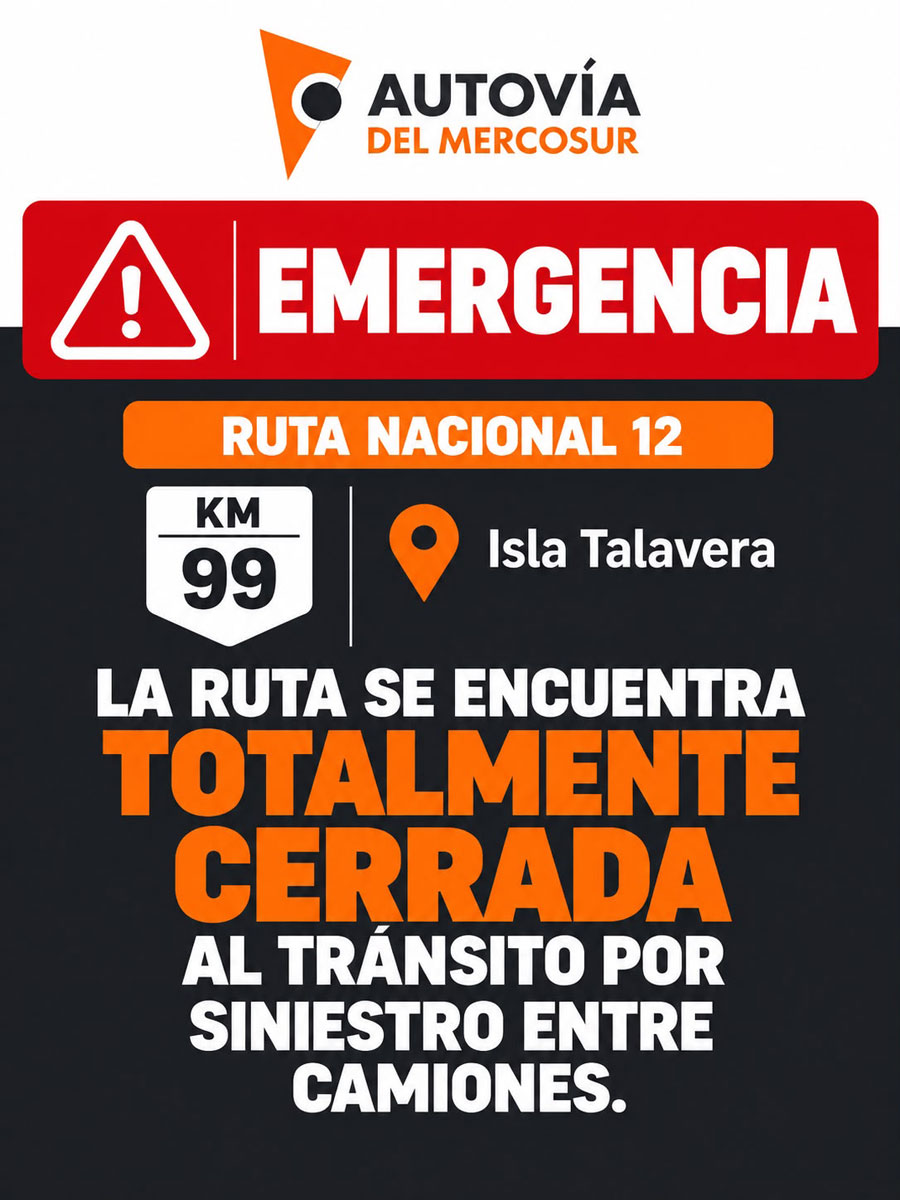 Ruta cortada en la Isla Talavera