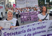 AGMER Uruguay se movilizó en el marco del paro docente nacional por el crimen de Nancy